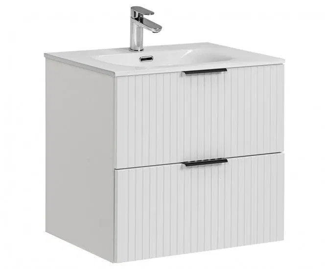 Kúpeľňová skrinka ADEL WHITE 60 cm + umývadlo